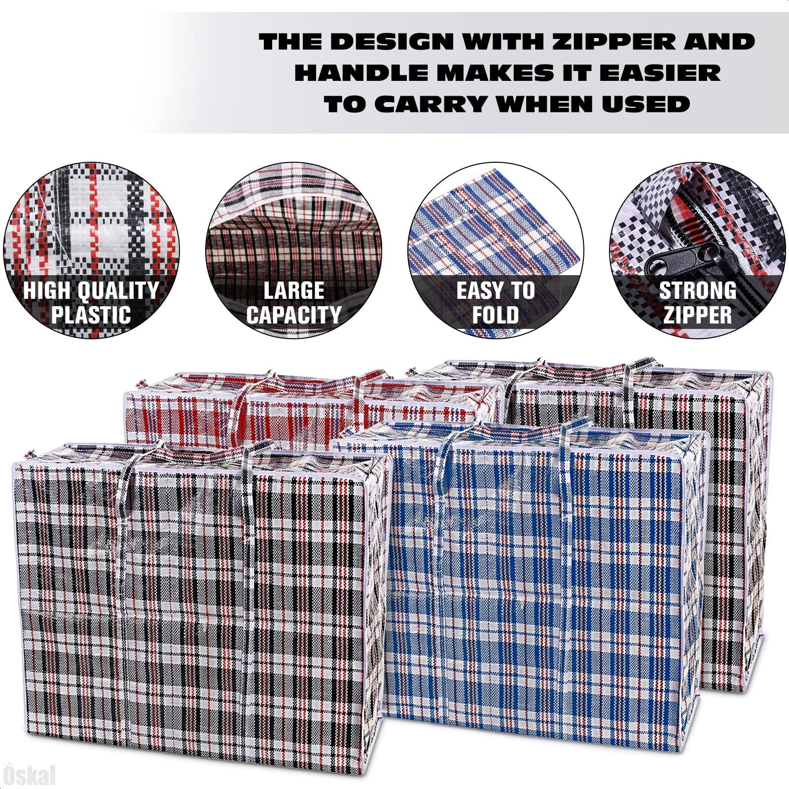 4Pcs Extra Large Laundry Bag for Storage Box with Zipper Laundry Bags – Stora…