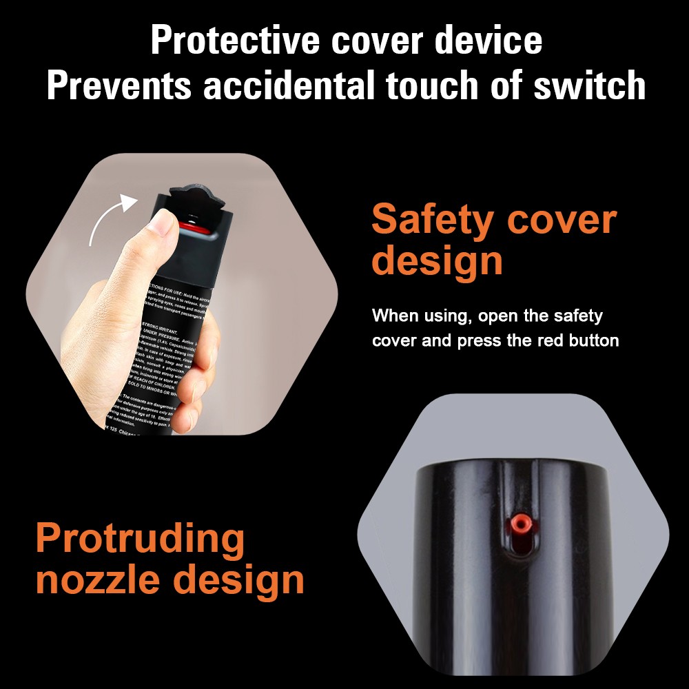 2 Pack Pepper Spray Keychain – Maximum Strength OC Spray Self Defense