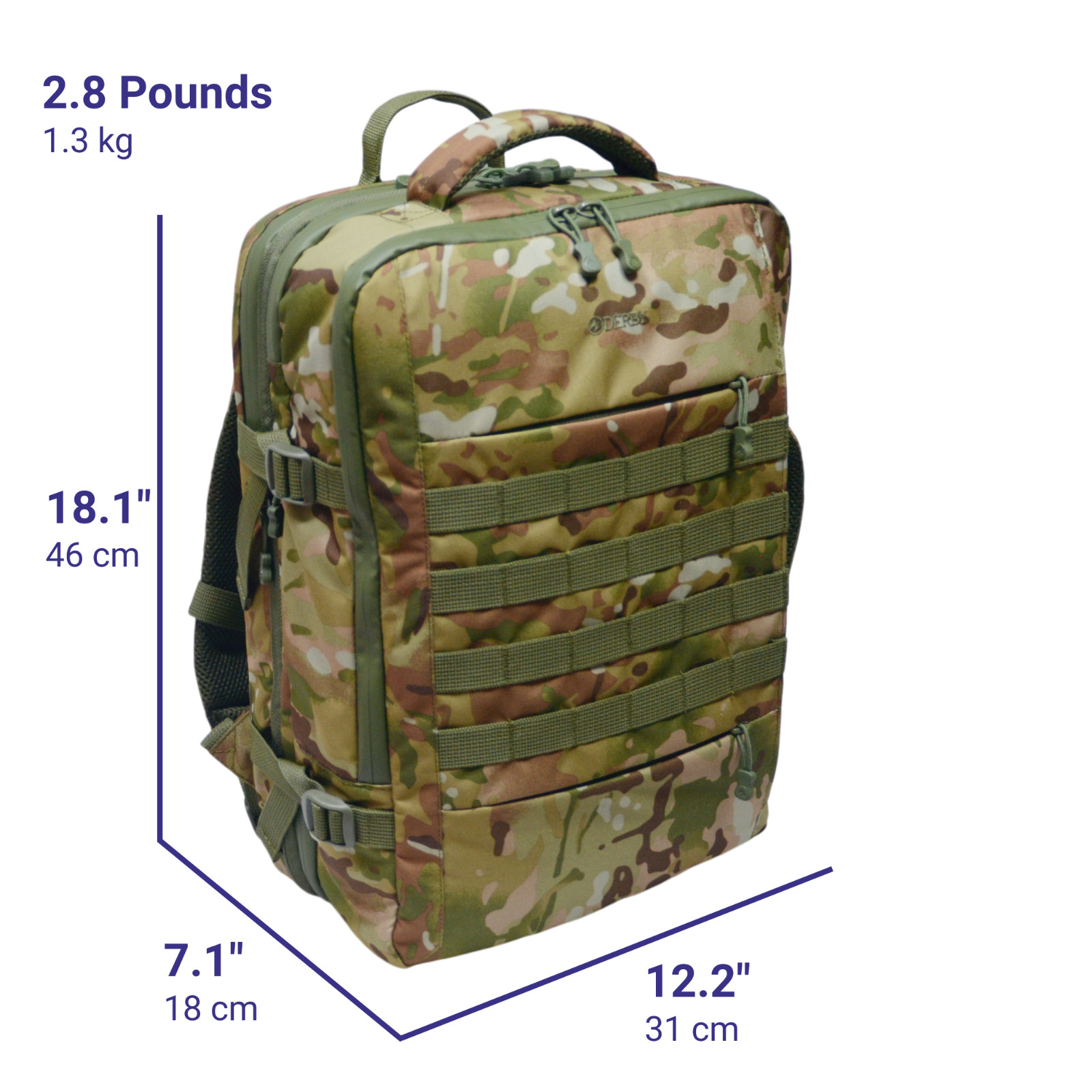 Empty Emergency Survival Tactical Travel Backpack 40L Family Comfort Rucksack