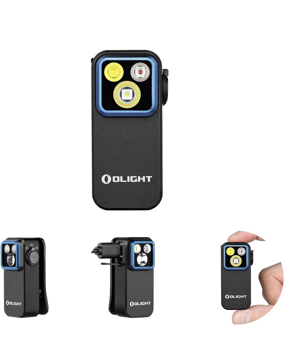 Olight Oclip Pro 500 Lumen USB-C Rechargeable Clip-On Flashlight