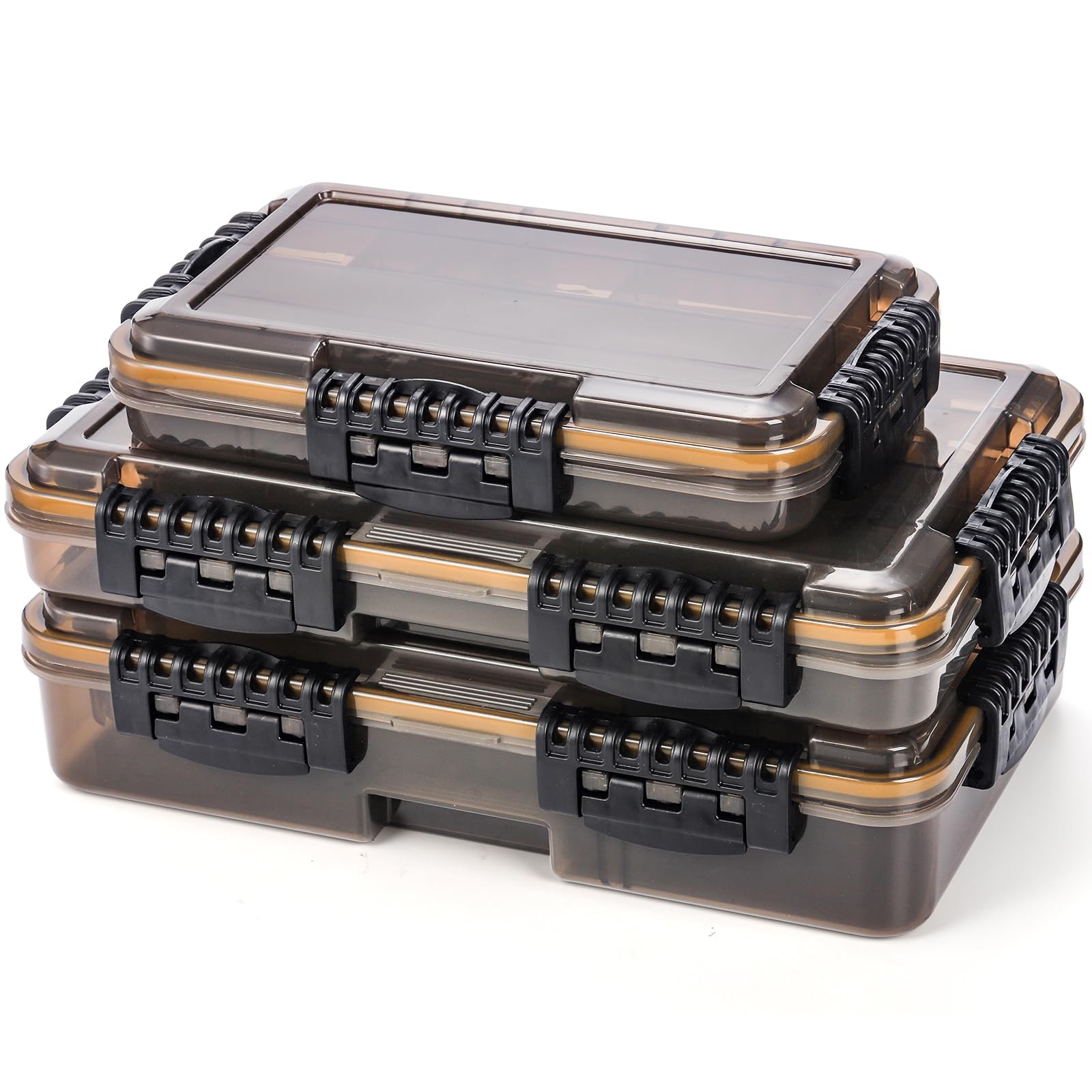 Noamus 3 Pack 14 inches (L) x 8.6 (W) x 3.15 (H), Tea-colored