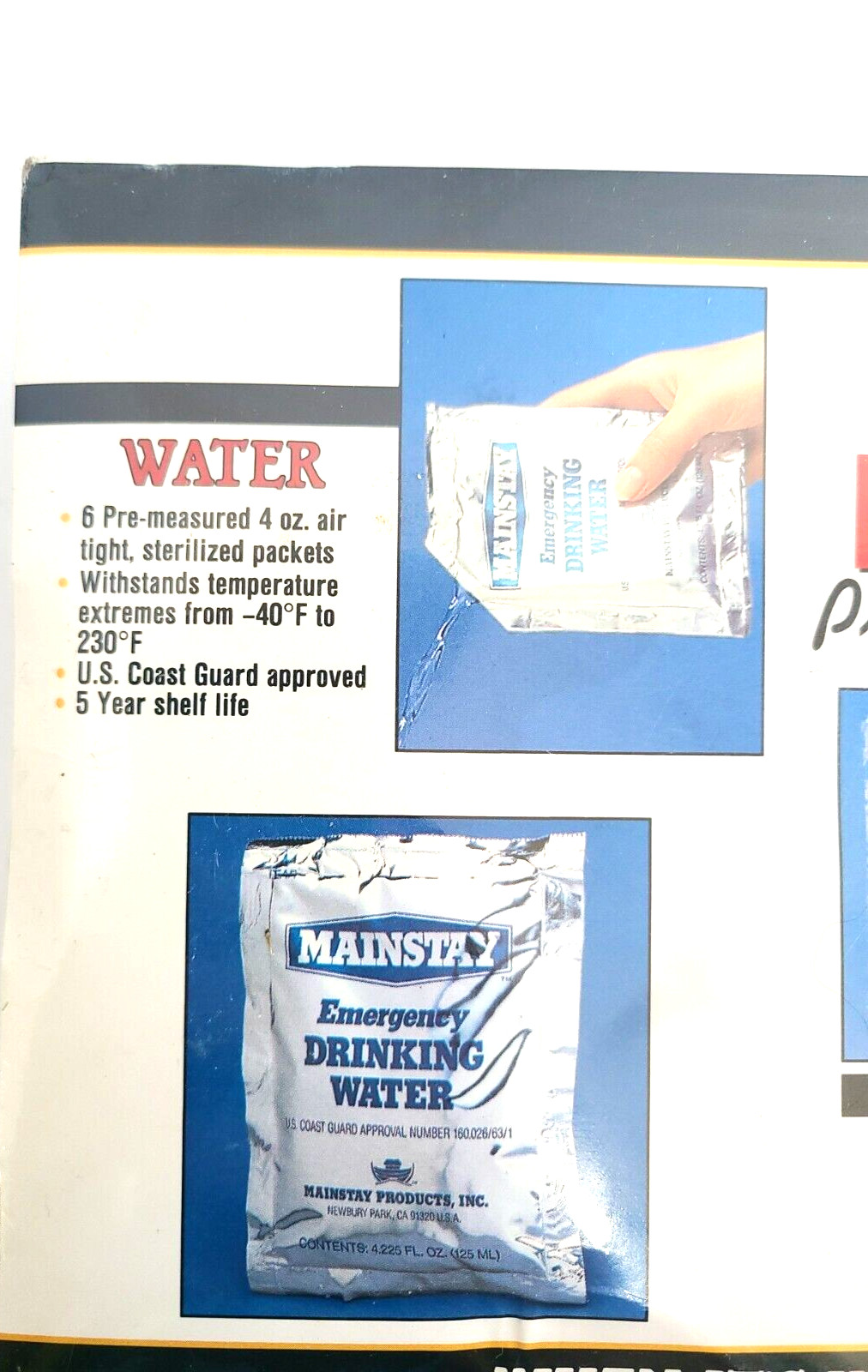 Emergency Preparedness The Ark III Food Water Blanket Survival 1 Person 3 Day