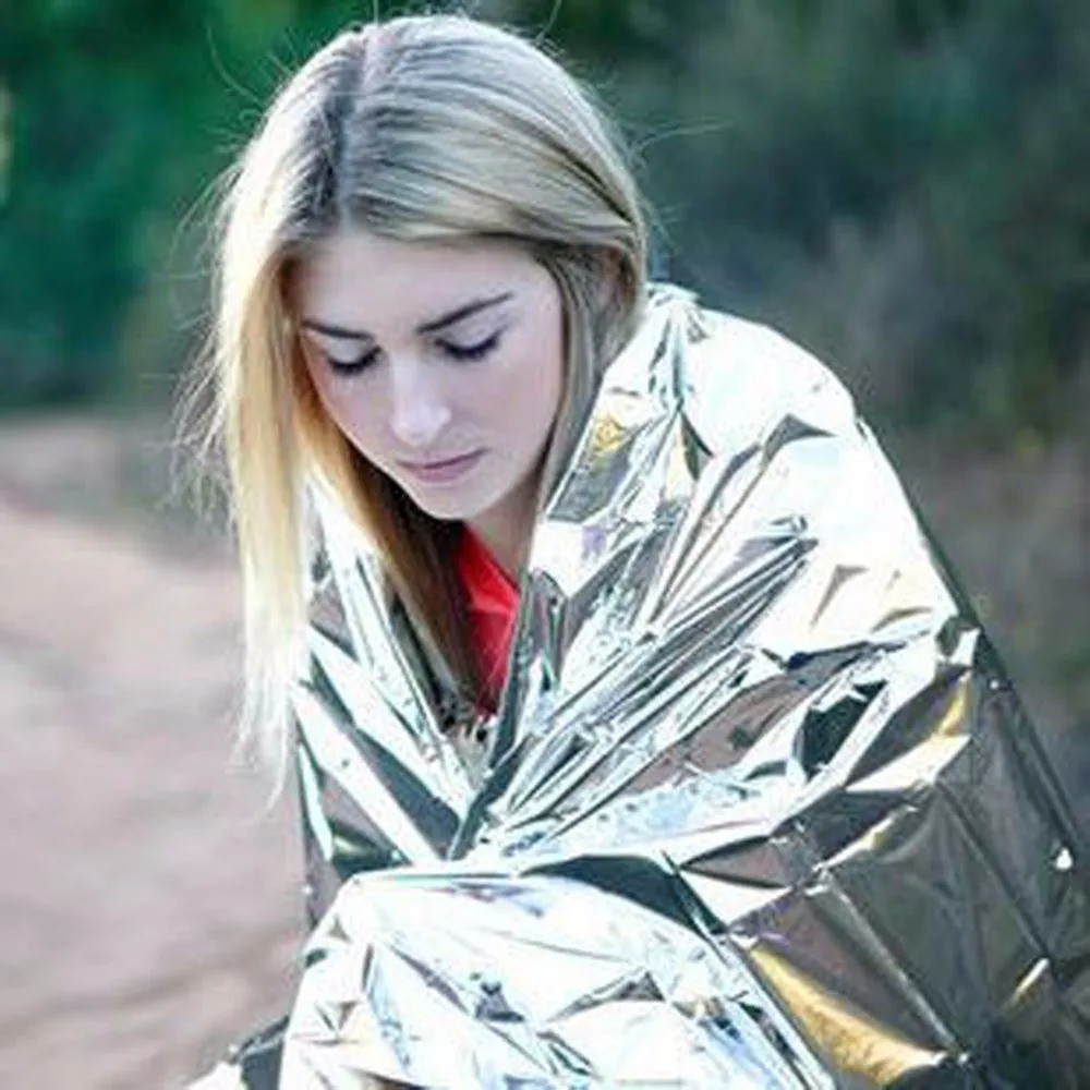 Emergency Mylar Thermal Blankets (Pack of 10), New, Free Shipping ! Large