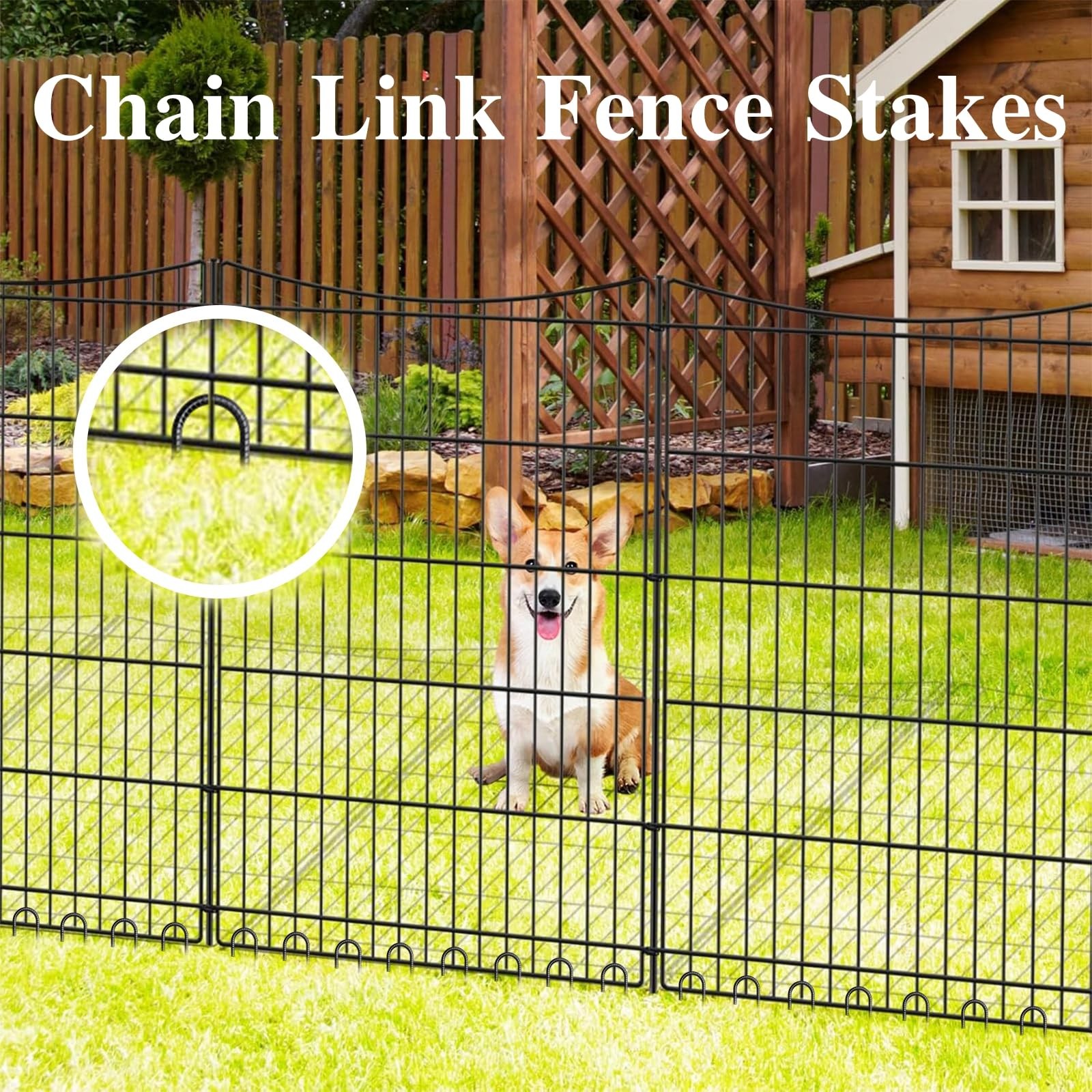 50PCS 12IN J Hook Rebar Stakes Heavy Duty Fence Tent Ground Anchors Galvanized