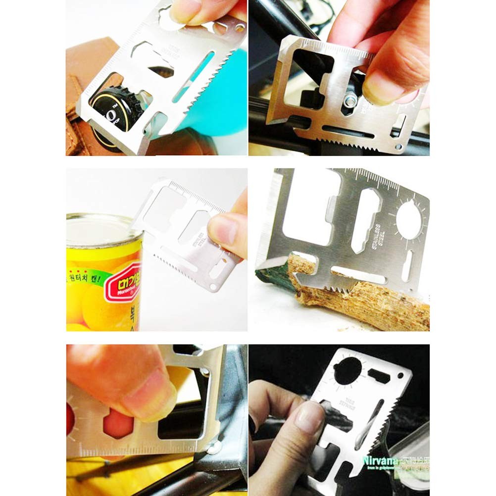 Multifunction Tool Card 11 in 1 Outdoor Survival Card Camping Tools