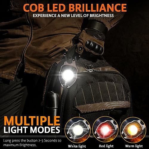 Father’s Day Gift for Dad – LED Flashlight Multitool Keychain with 1 Pack