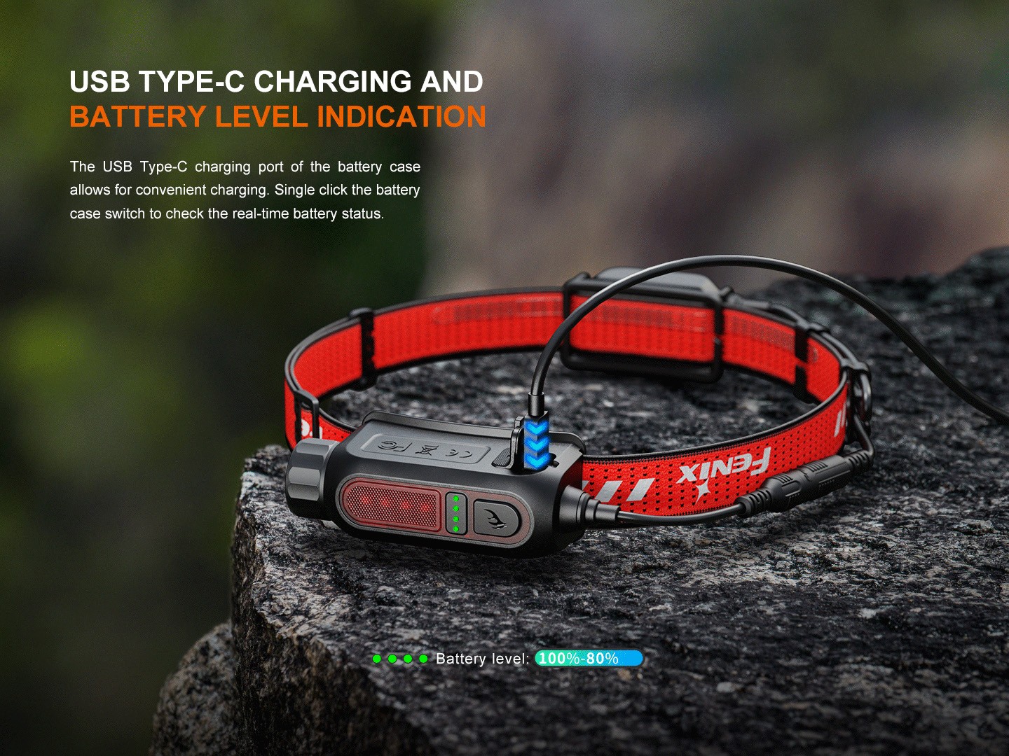 Fenix HP12R-T 1300 Lumen Split Style Running Headlamp (Black)