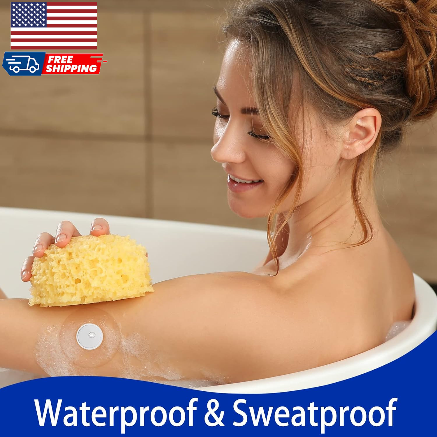 60Pack Libre 3 plus Sensor Covers Waterproof Adhesive Patches for Freestyle Gluc