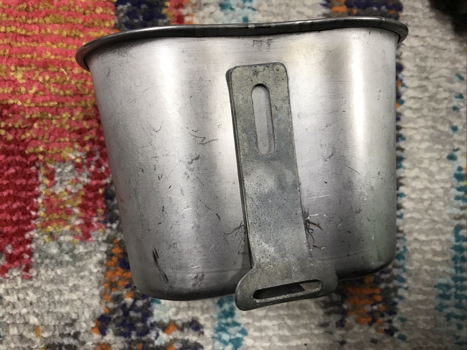 US Military 1 QT QUART CANTEEN COVER NYLON w ALICE CLIPS Canteen And Cup Read
