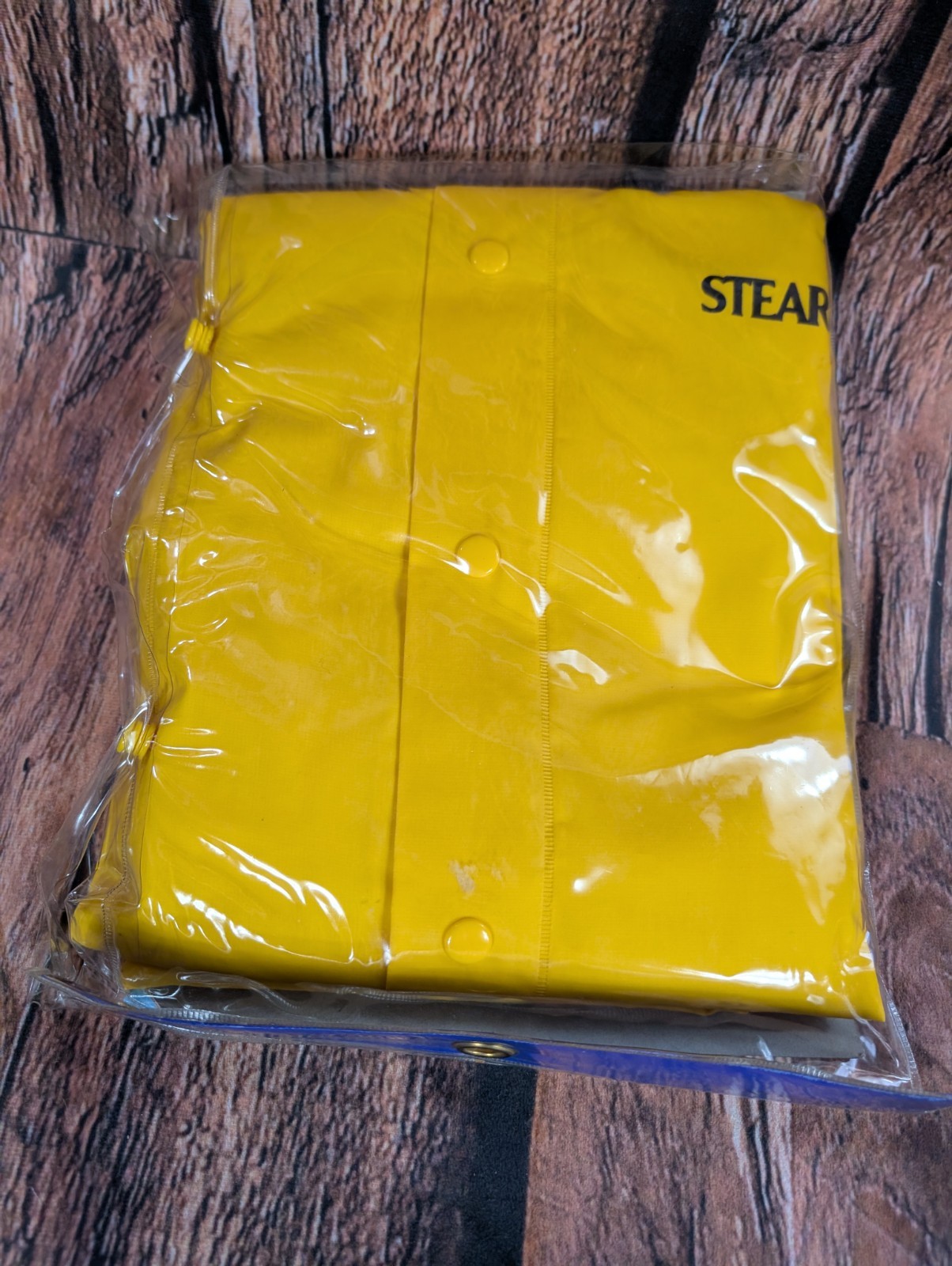 Stearns First Mate Vintage Rain Suit 2 Piece Yellow PVC Storm Gear Size XL New