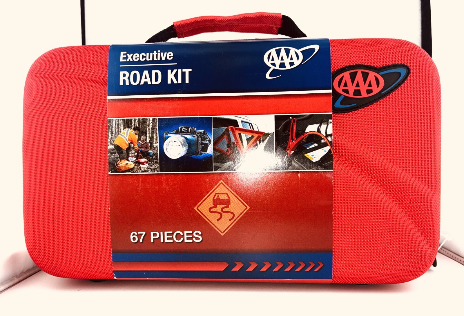 Lifeline AAA Executive Road Kit, 67 Piece Emergency Car and First Aid Kit