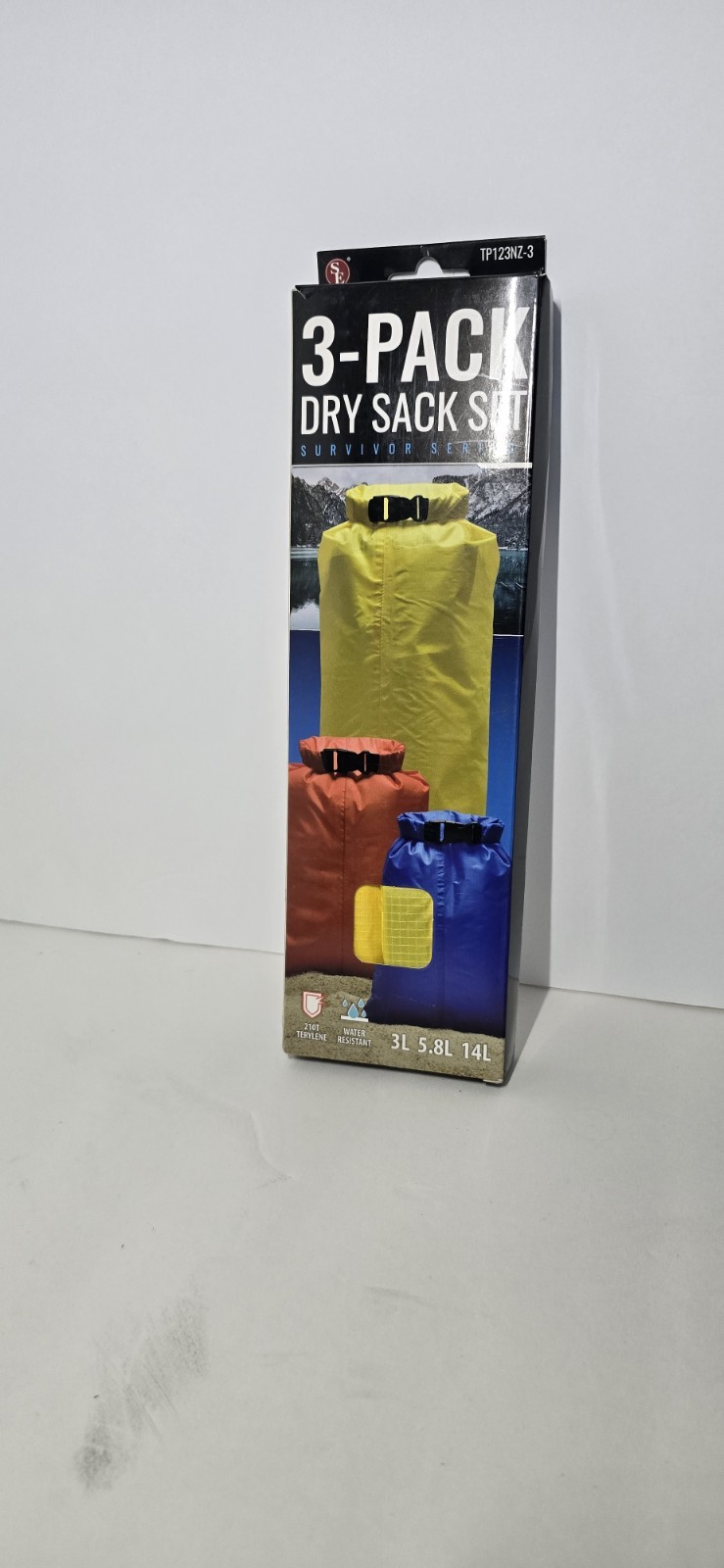 SE 3 PACK DRY SACK – WATER RESISTANT CAMPING / OUTDOOR BAG – 3 SIZES