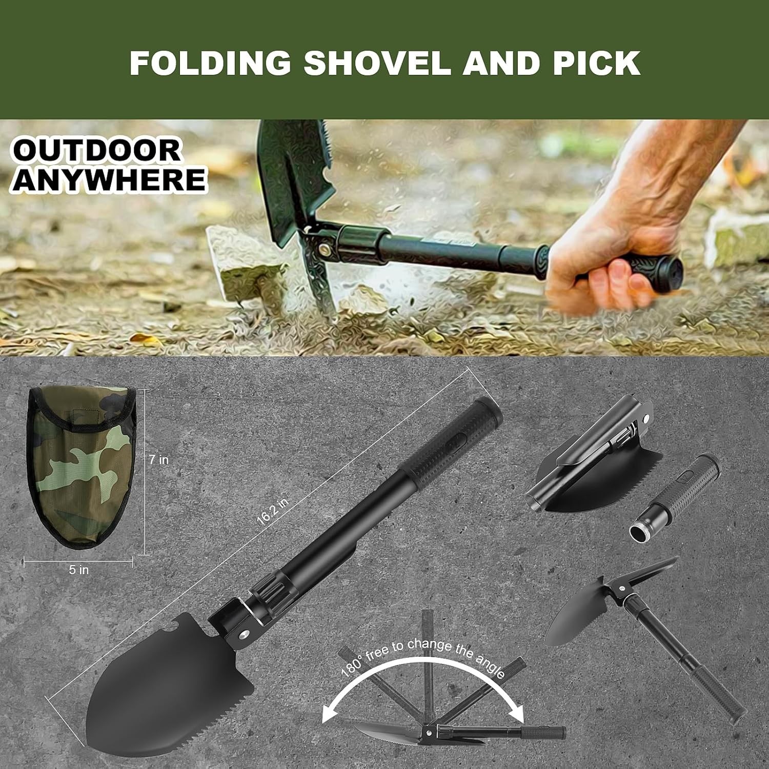 Survival Kit with Trauma Bag and Molle Pouch 150 pcs Emergency Gear for Camping