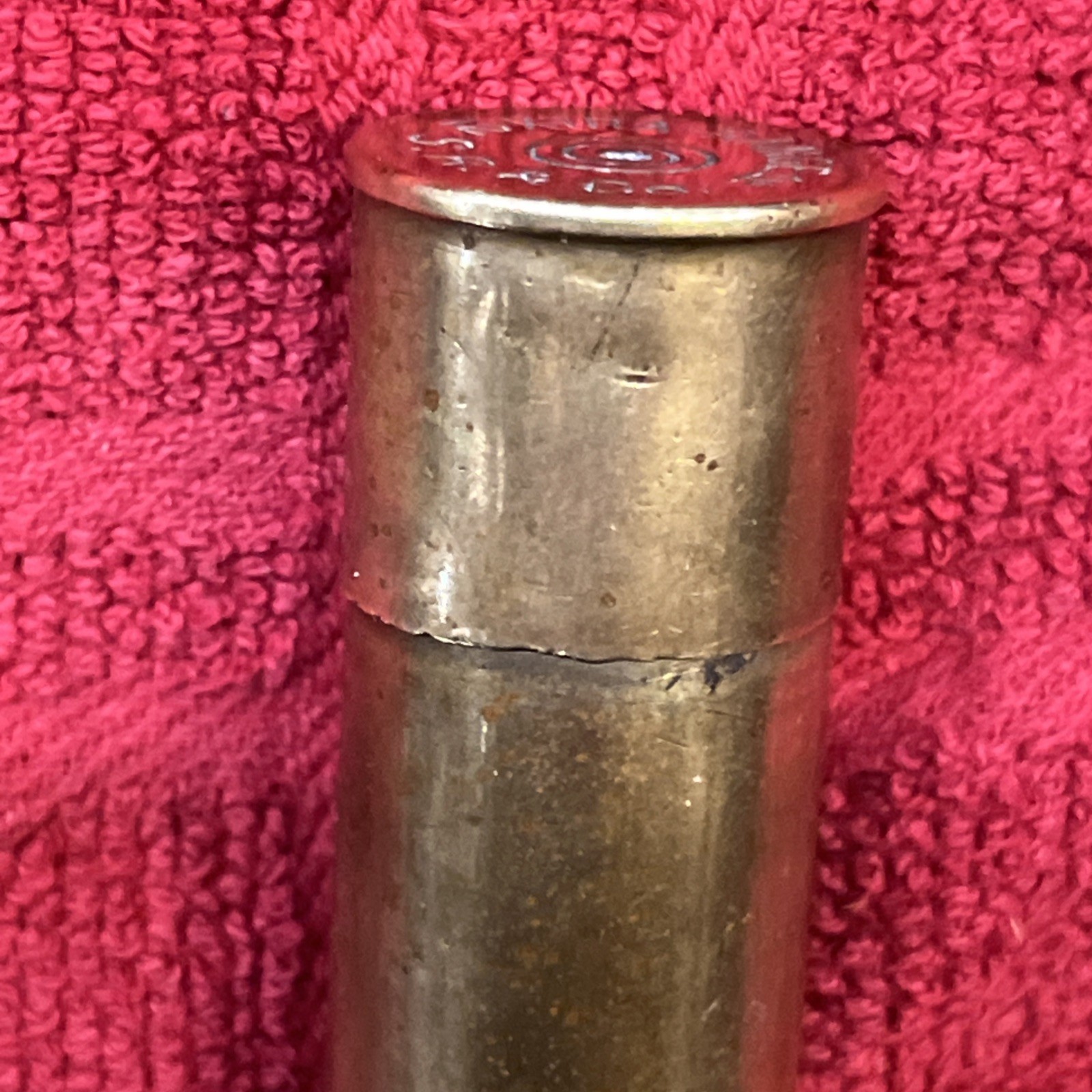 Rare Sears Roebuck 12 gauge Match Stick Holder Hunting Hiking Camping (745)