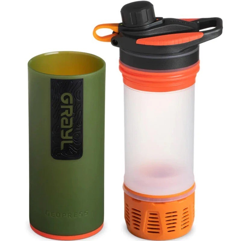 Grayl GeoPress 24oz Water Purifier Bottle Outdoor Survival Portable Filter