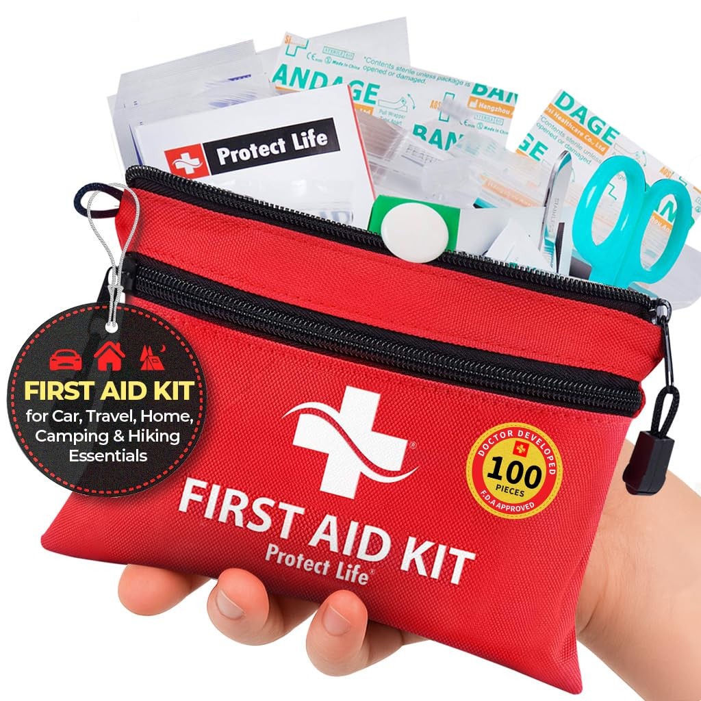Protect Life First Aid Kit, Travel 100 Pieces 100 Kit