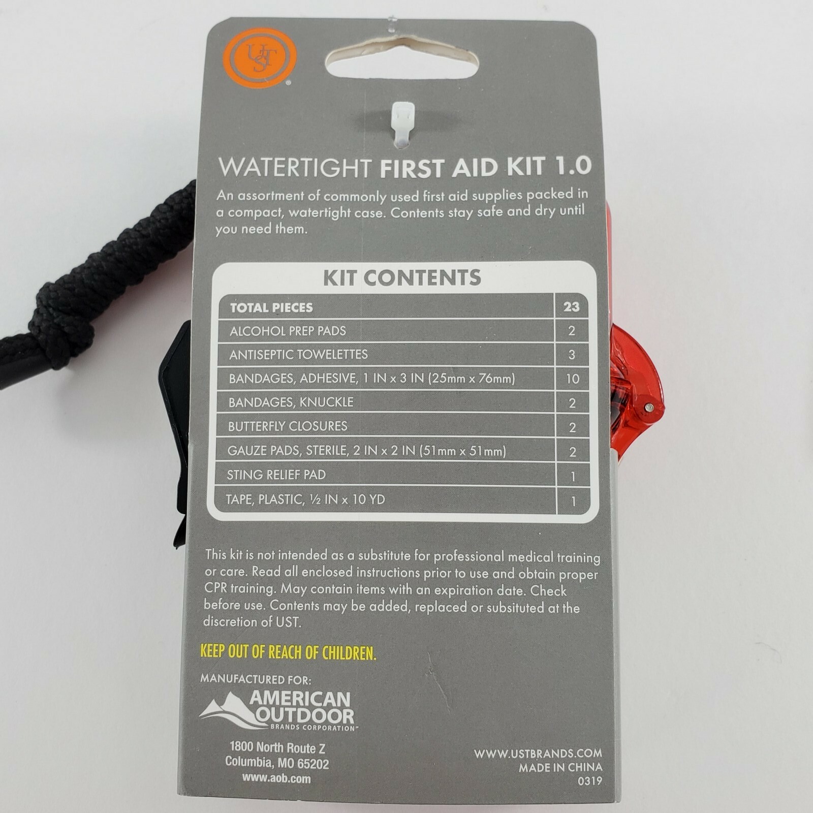 🆕 Survival! Watertight First Aid Kit 1.0 + Trail Tweezer + 3 Cards Tool! Fast!