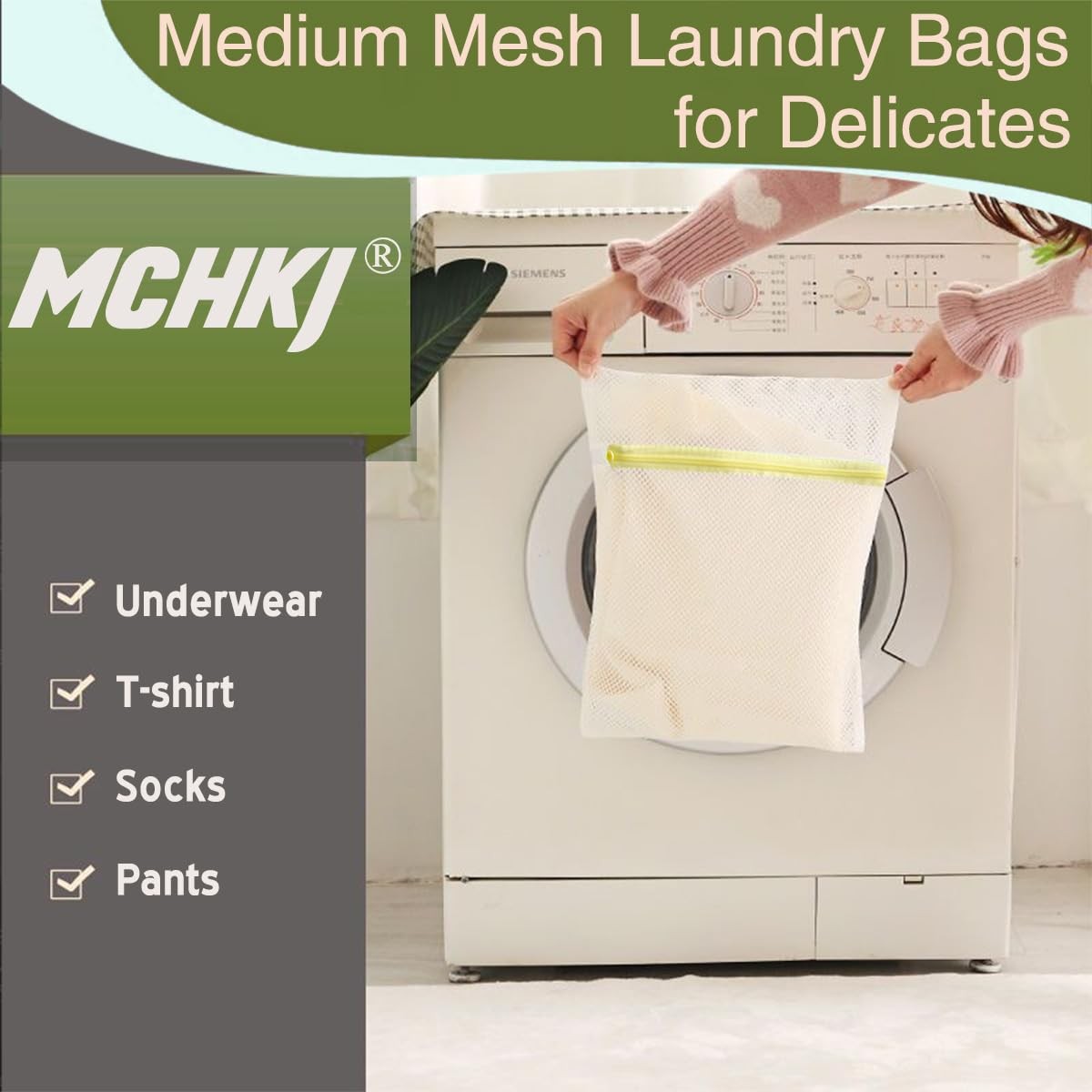 10 Pcs Laundry Bags Mesh Wash Bags, Premium Medium, 10 Medium