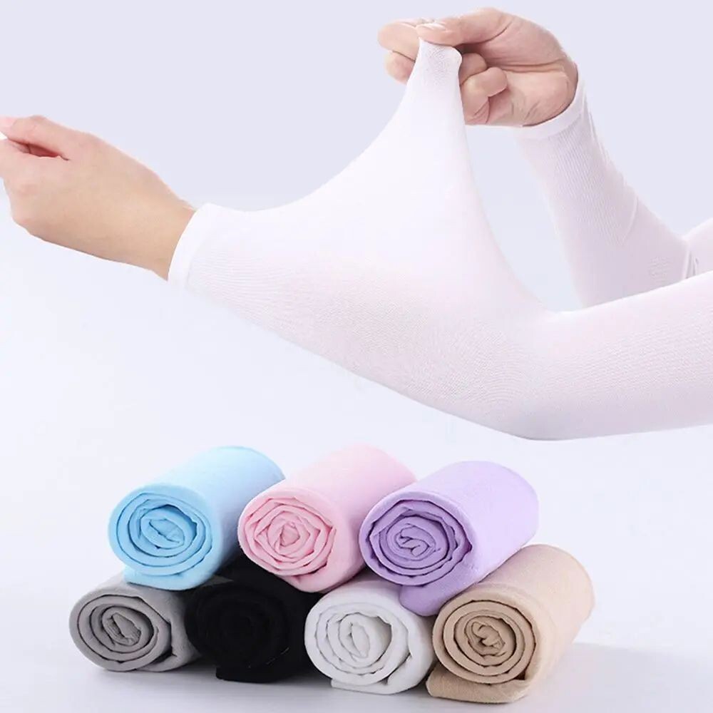 2Pcs Arm Sleeves – UV Protection, Cooling, Warm, Sports, Cycling, Running