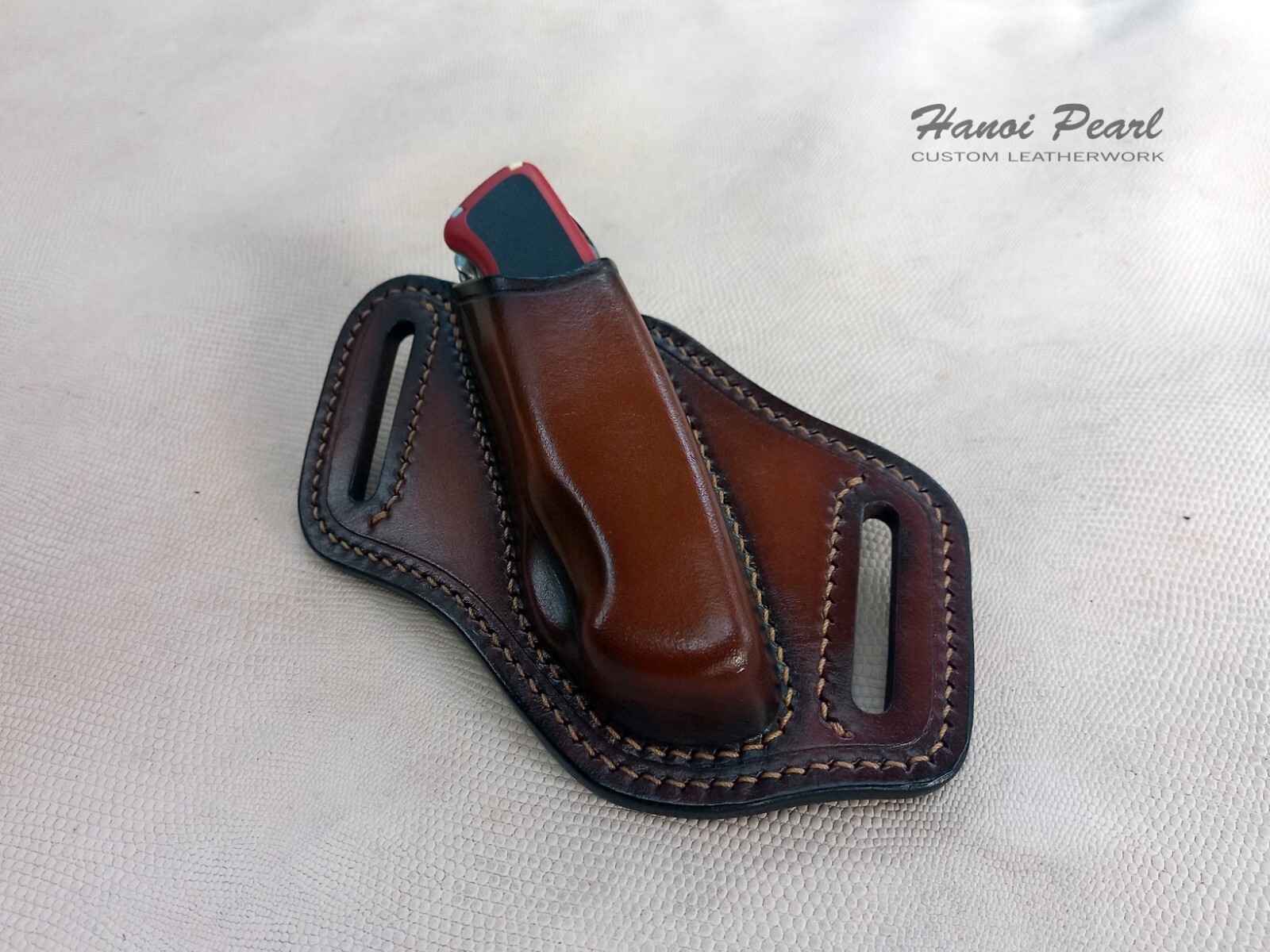 Custom Cross Draw Leather Sheath for SAK Victorinox RangerGrip 78/ 79/ 178/ 179