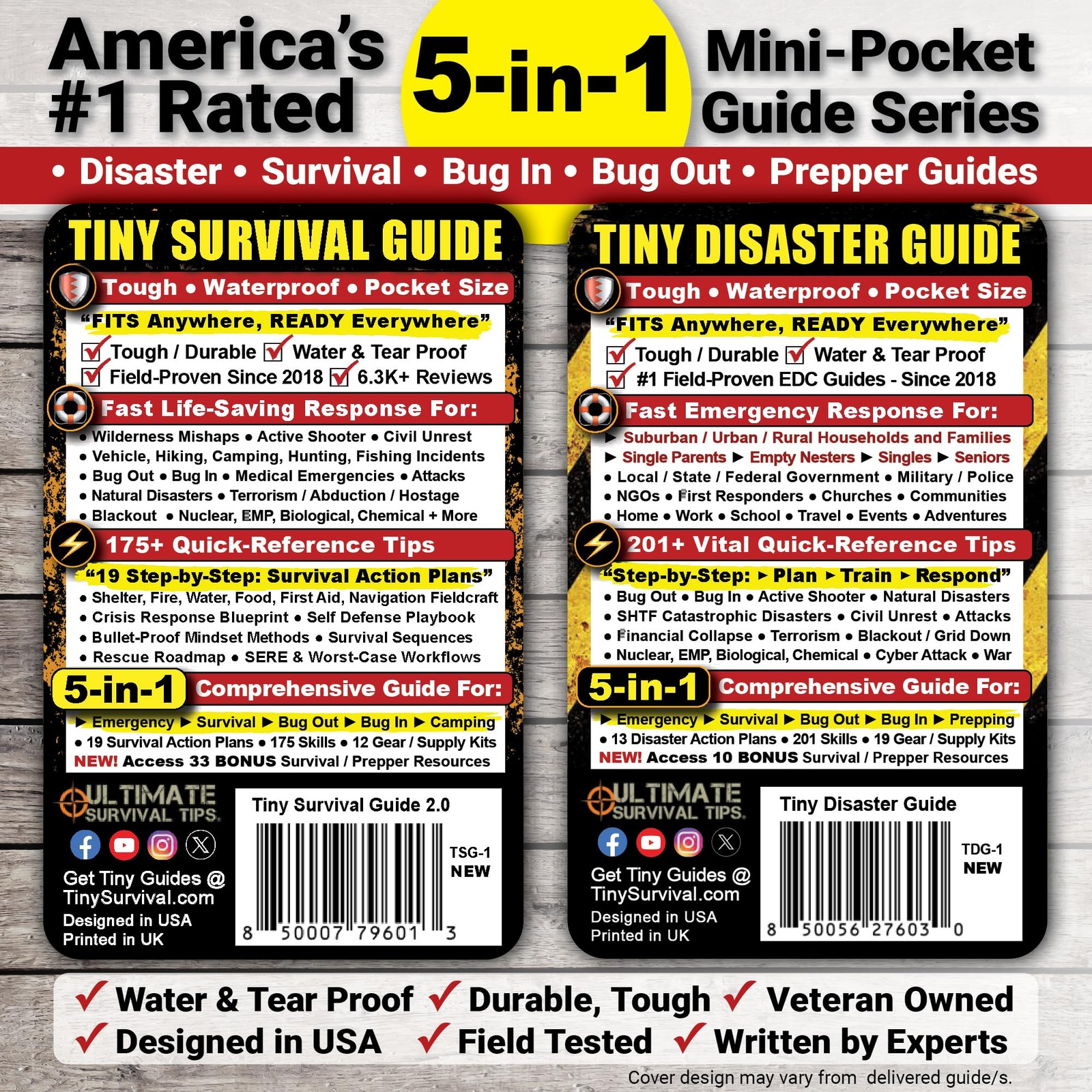 Tiny Survival & Disaster Guide – Pocket Emergency Preparedness Handbook for…