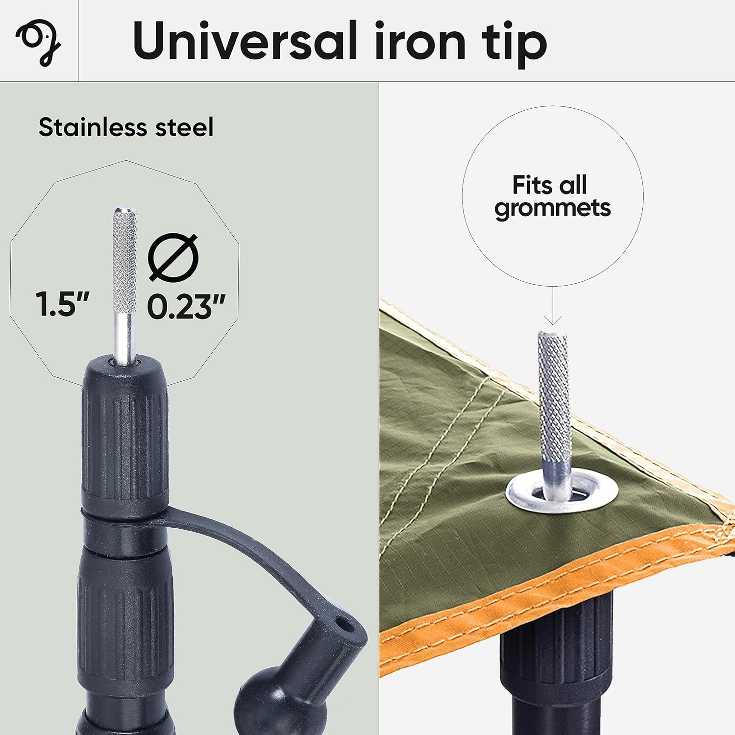 Green Elephant Camping Tarp Poles – Adjustable Aluminum Telescoping 2
