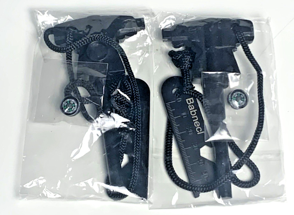 Survival Fire Starter Kit 2PK Steel Flint W/Striker 6-In-1 Multi-Tool New In Box