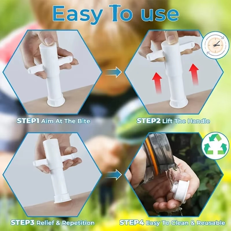 Suction Tool, Poison Remover – Bug Bites and Bee/Wasp Stings, Natural Insect Bit