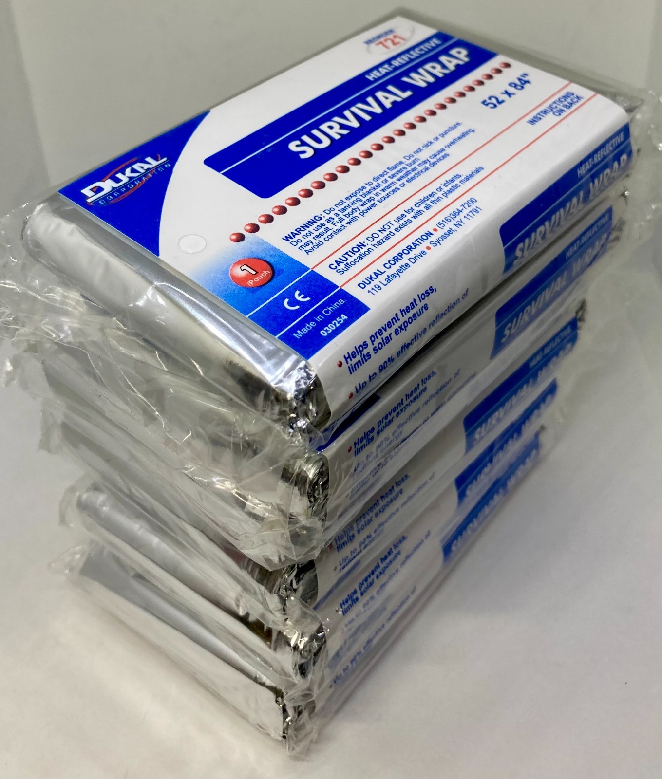 6 PACK Emergency Mylar Thermal Blankets 84″x52″ Survival Wrap Safety, SHIPS FREE