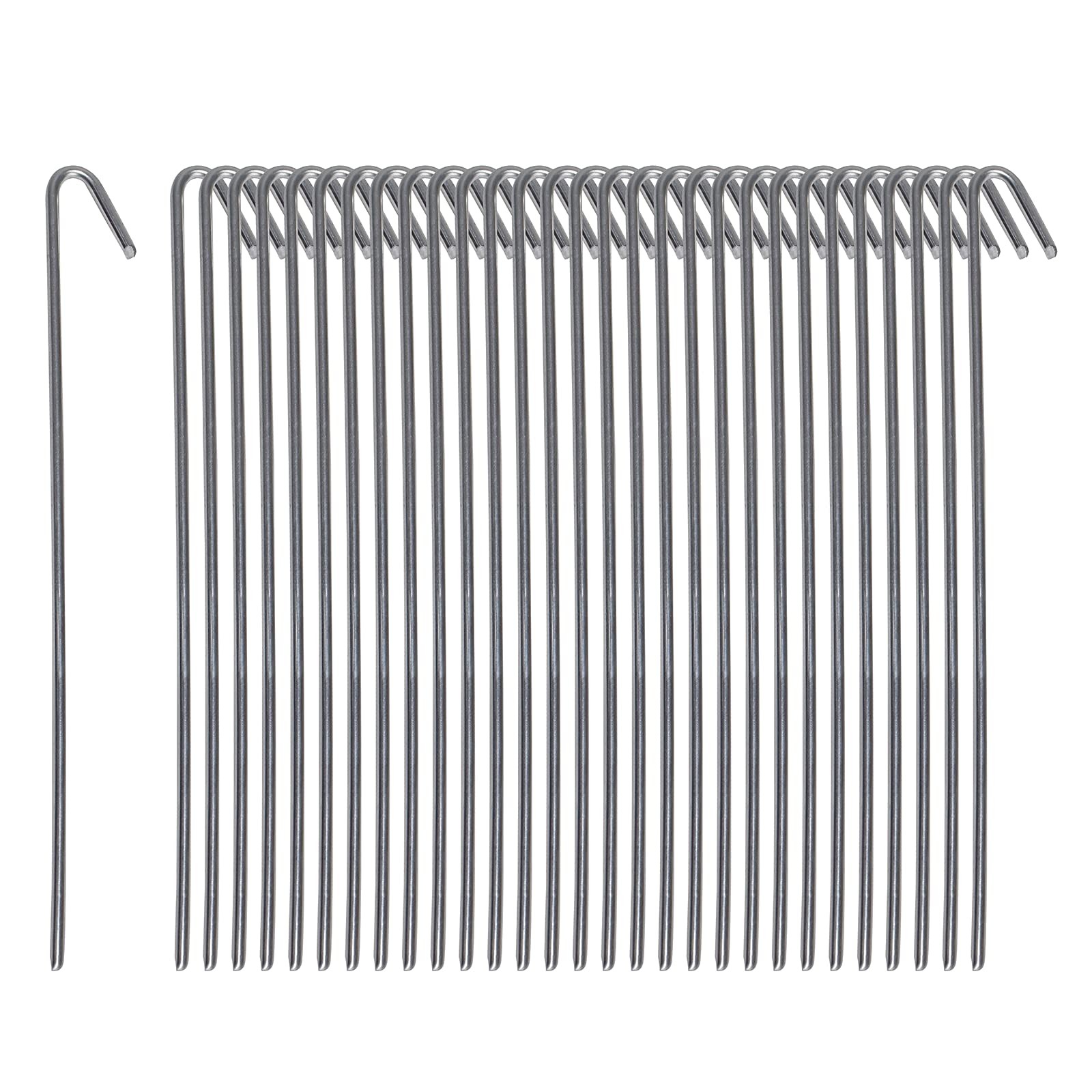Pinnacle Mercantile 30 Pack Tent Stakes Metal Garden Edging Fence galvanized