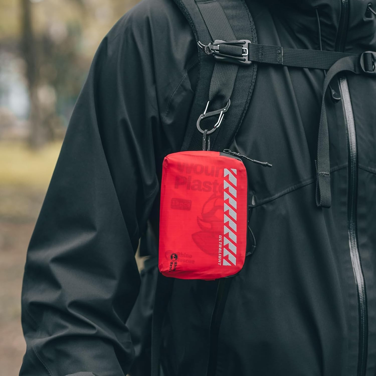 RHINO RESCUE EDC First Aid Kit for Travel, Mini Water-Resistant & Ultralight Por