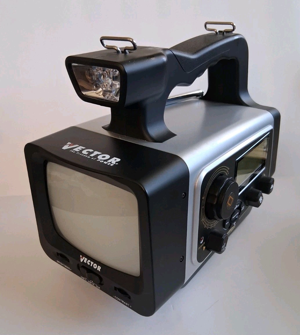 Vector Portable Power Radio TV Flashlight + Portable Fish Finder Bundle NEW