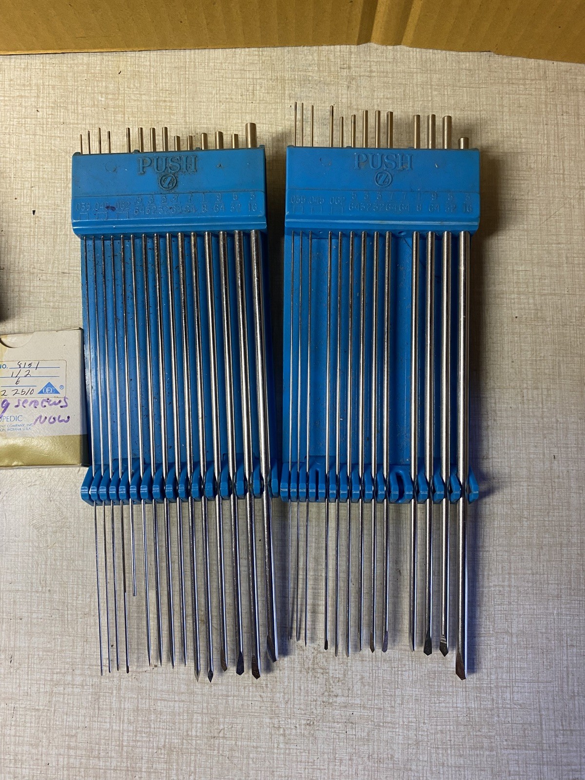 Large Lot ZIMMER Stainless Steel Bone Screw Tapered Plate Pin Nail