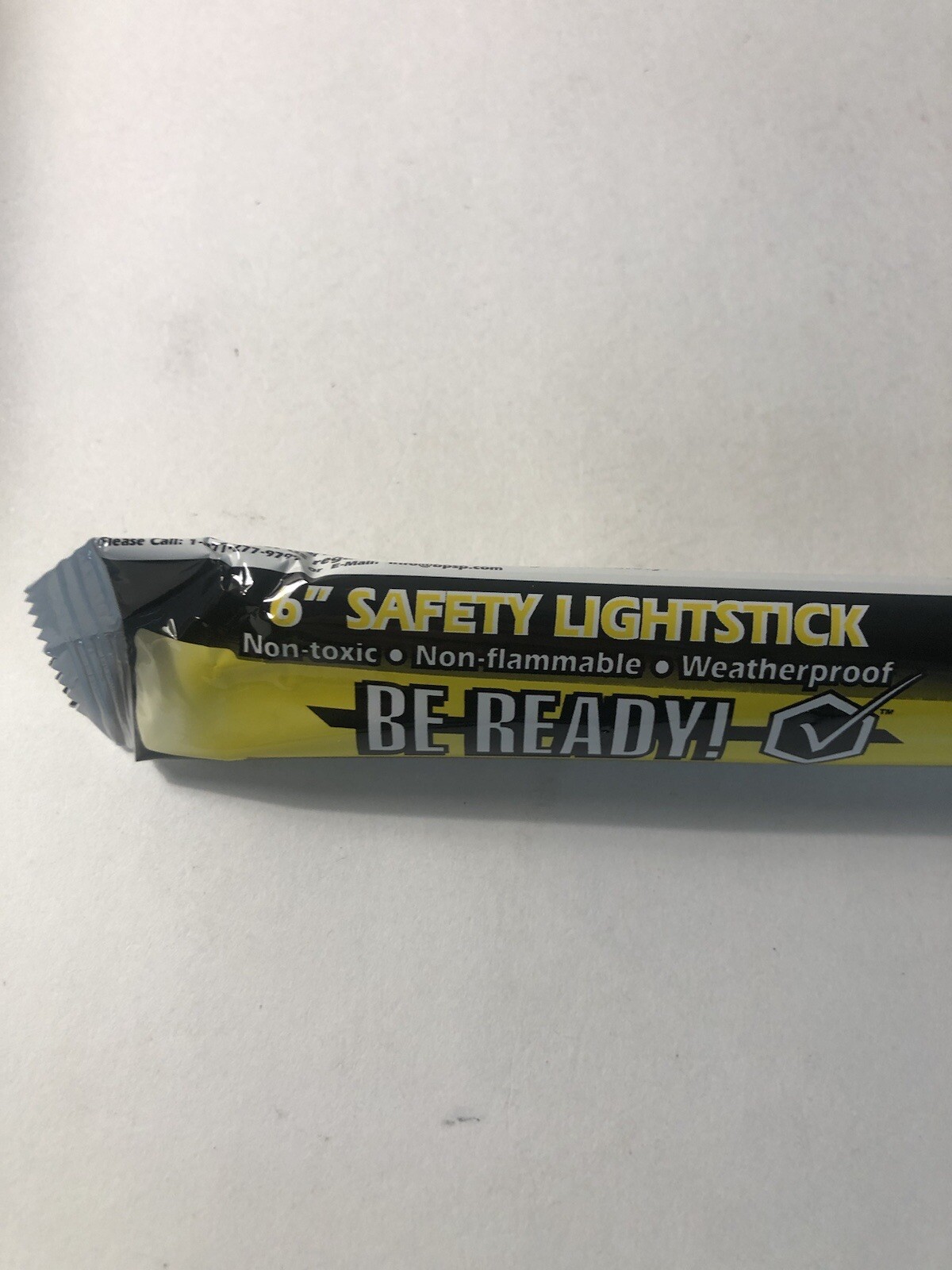 6″ Yellow Lightsticks (Pack of 10), BP-9-60074, 12 hours, Be Ready!