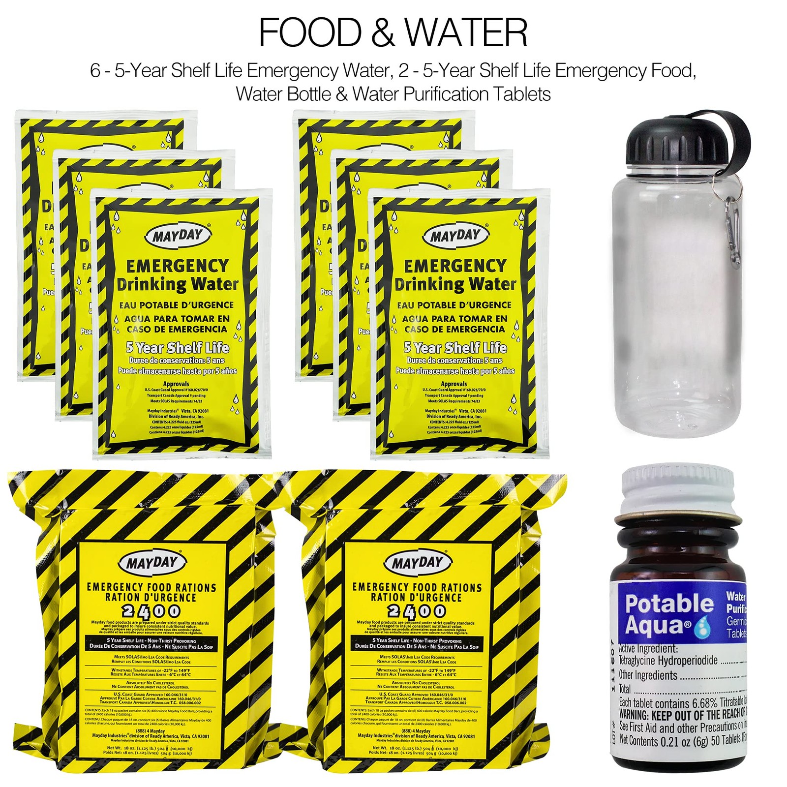 Ready America Deluxe 2 Person Survival Kit 72 Hour Emergency Preparedness