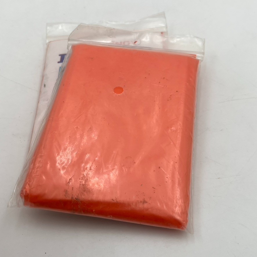 Lot Of 2 DSC Emergency Ponchos Orange Survival High Viz Visual Camping Hiking
