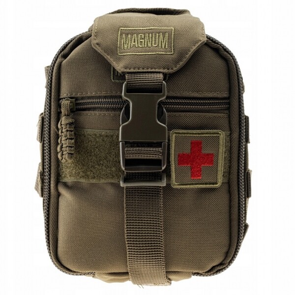 Magnum MED Tactical Molle Medical First Aid Pouch Rip-Away Emergency Black Olive