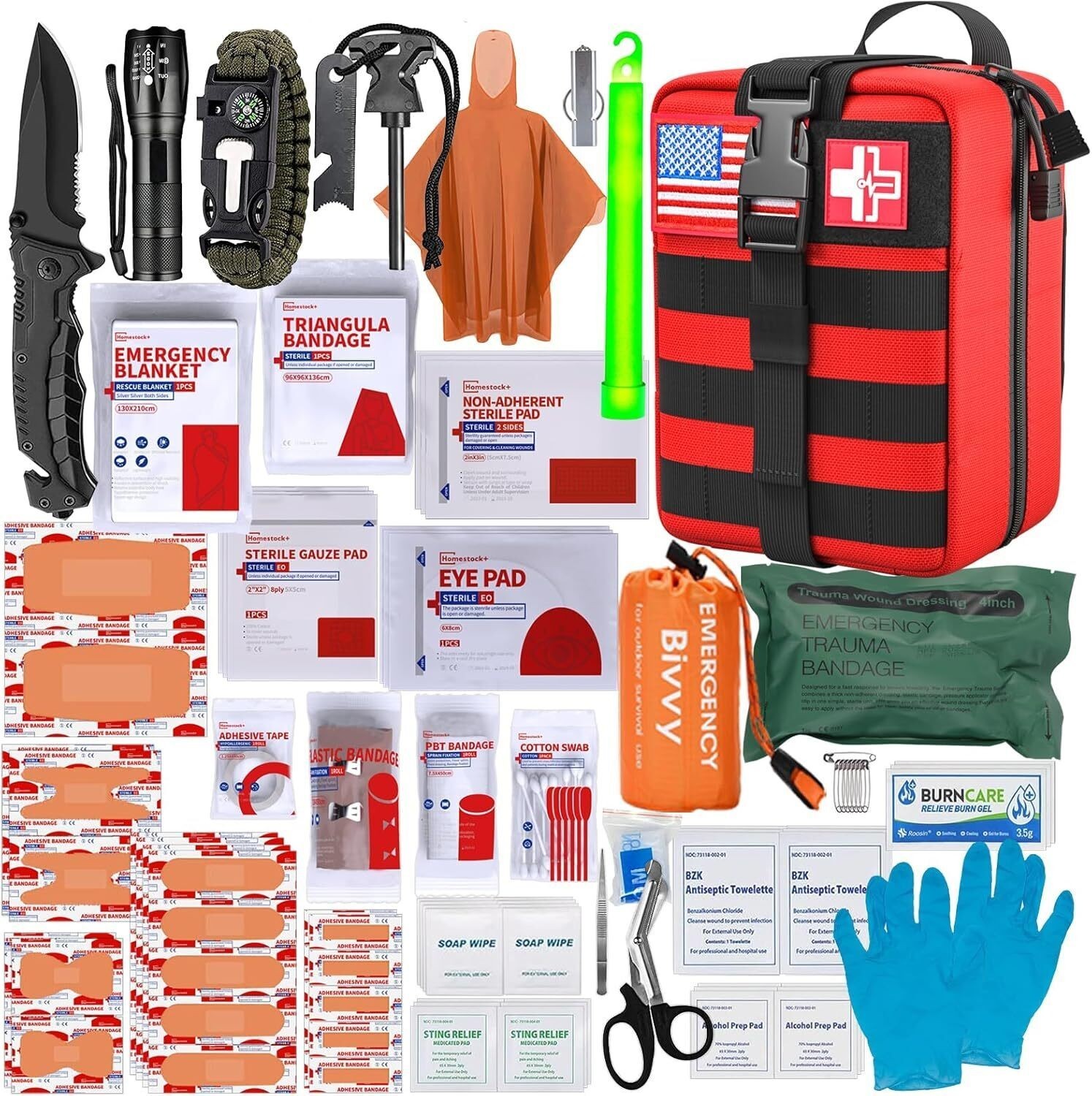 First Aid Kit Survival Gear Outdoor Tactical Gear Set Military Molle System