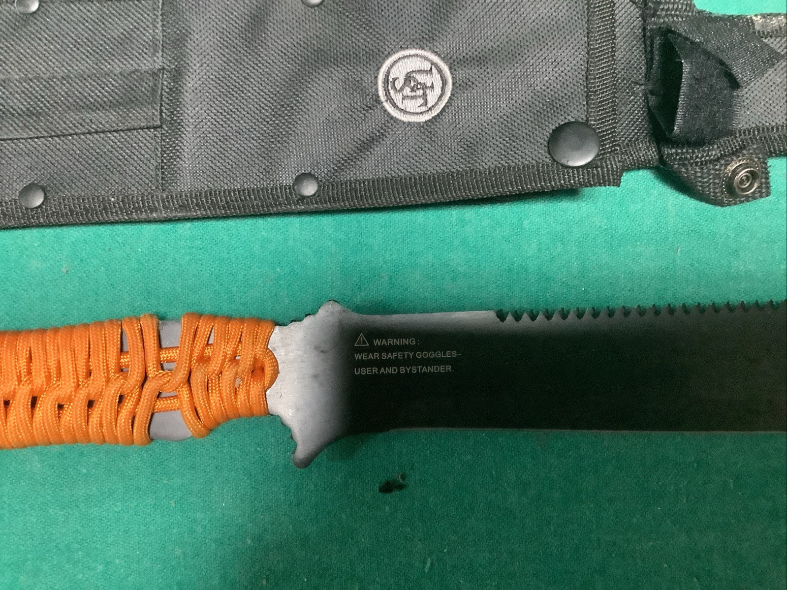 UST ParaCuda-Machete 11″ Drop Point Stainless Steel Blade Paracord Handle Sheath