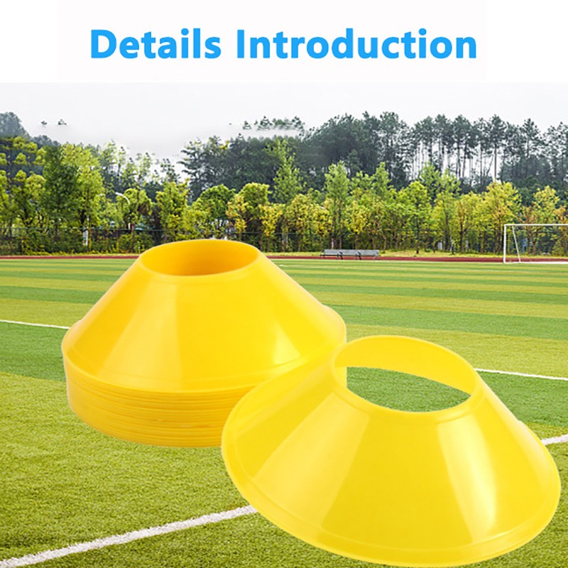 10pcs Cone Set Football Training Equipment For Kid Disc Cones Agility Exercise