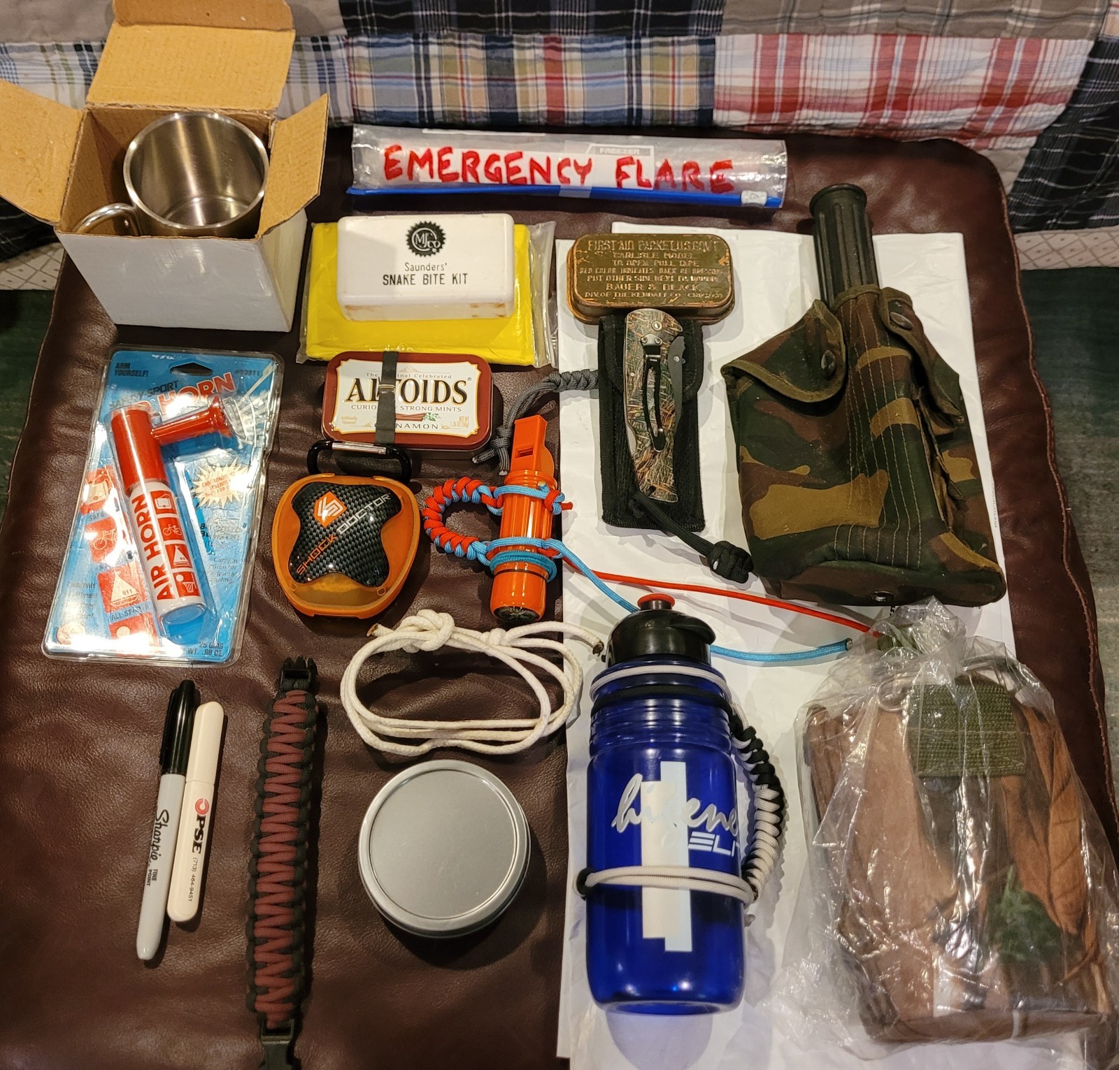 EmergenC Survival BugOutBag (BOB) TAMU corps Patch Lots of Great Tools4Survival