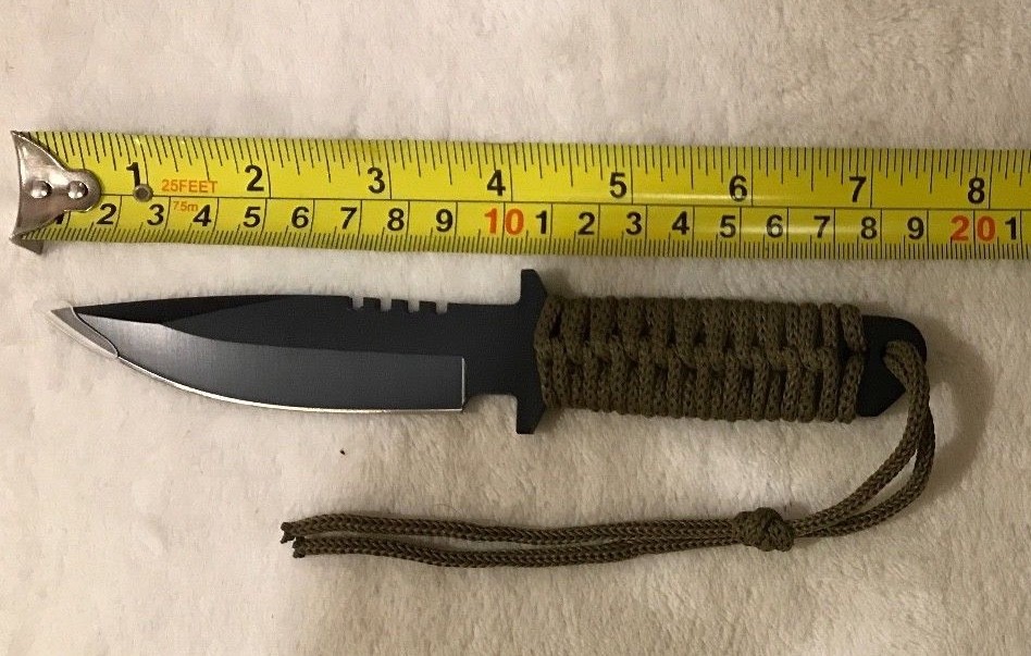 Survival Knife Hunting Bug Out Bag Prepper Emergency Camping EMP Doomsday