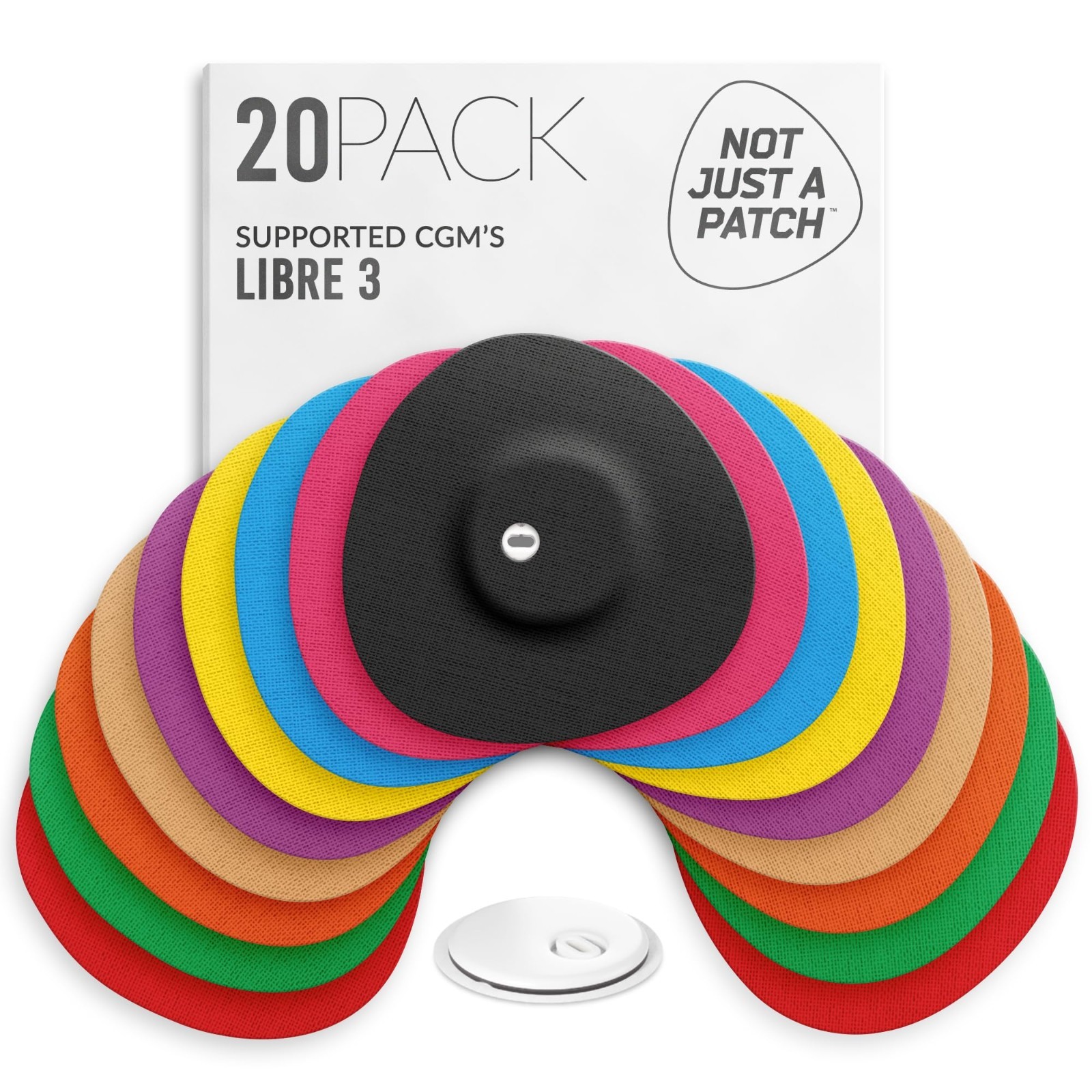 Freestyle Libre 3 Sensor Covers (20 Pack) – Breathable, Sweatproof, Secure Fit,