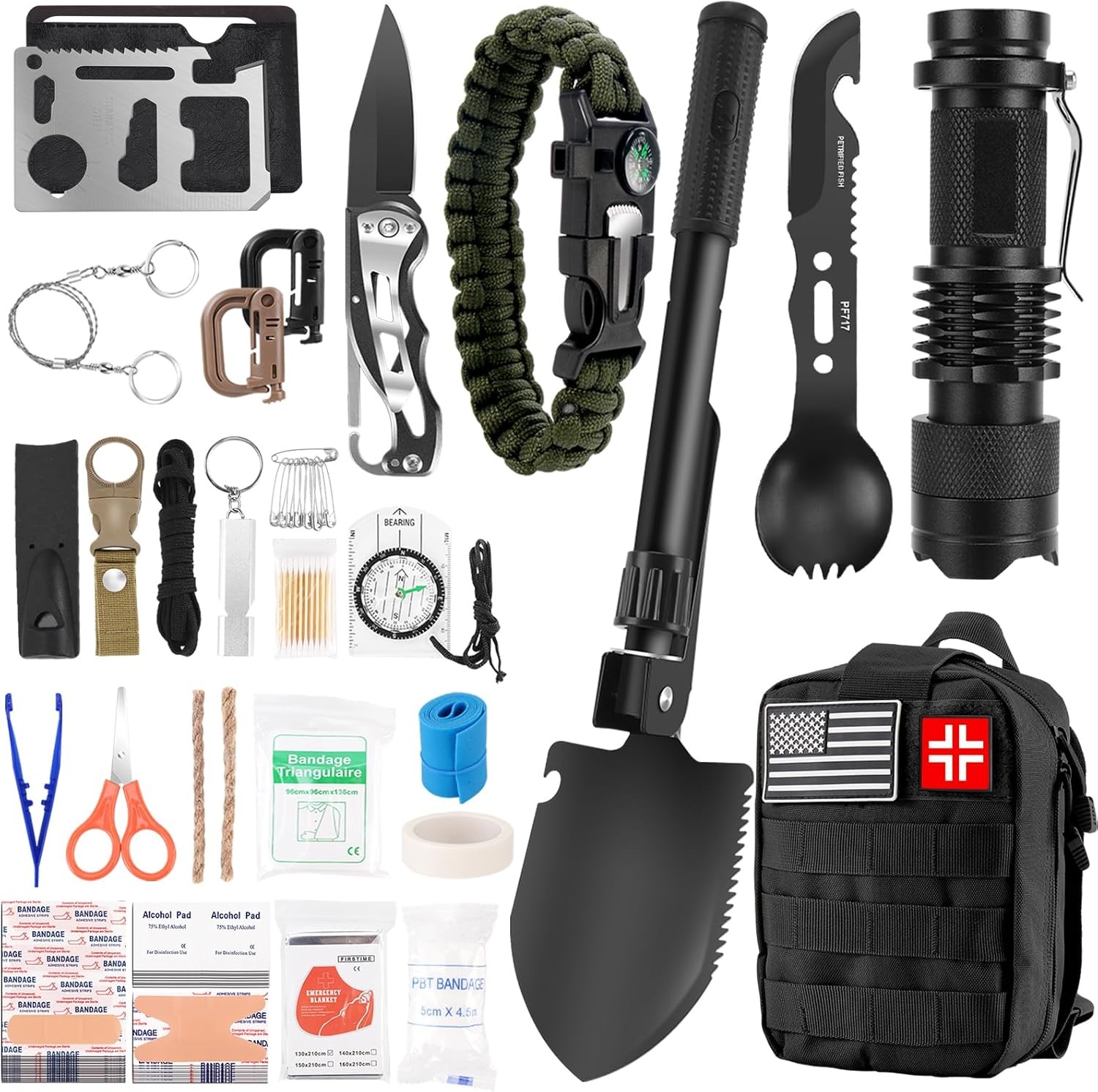 Gifts for Men Christmas – 118-in-1 Survival Kits – Military-Grade Survival Gear