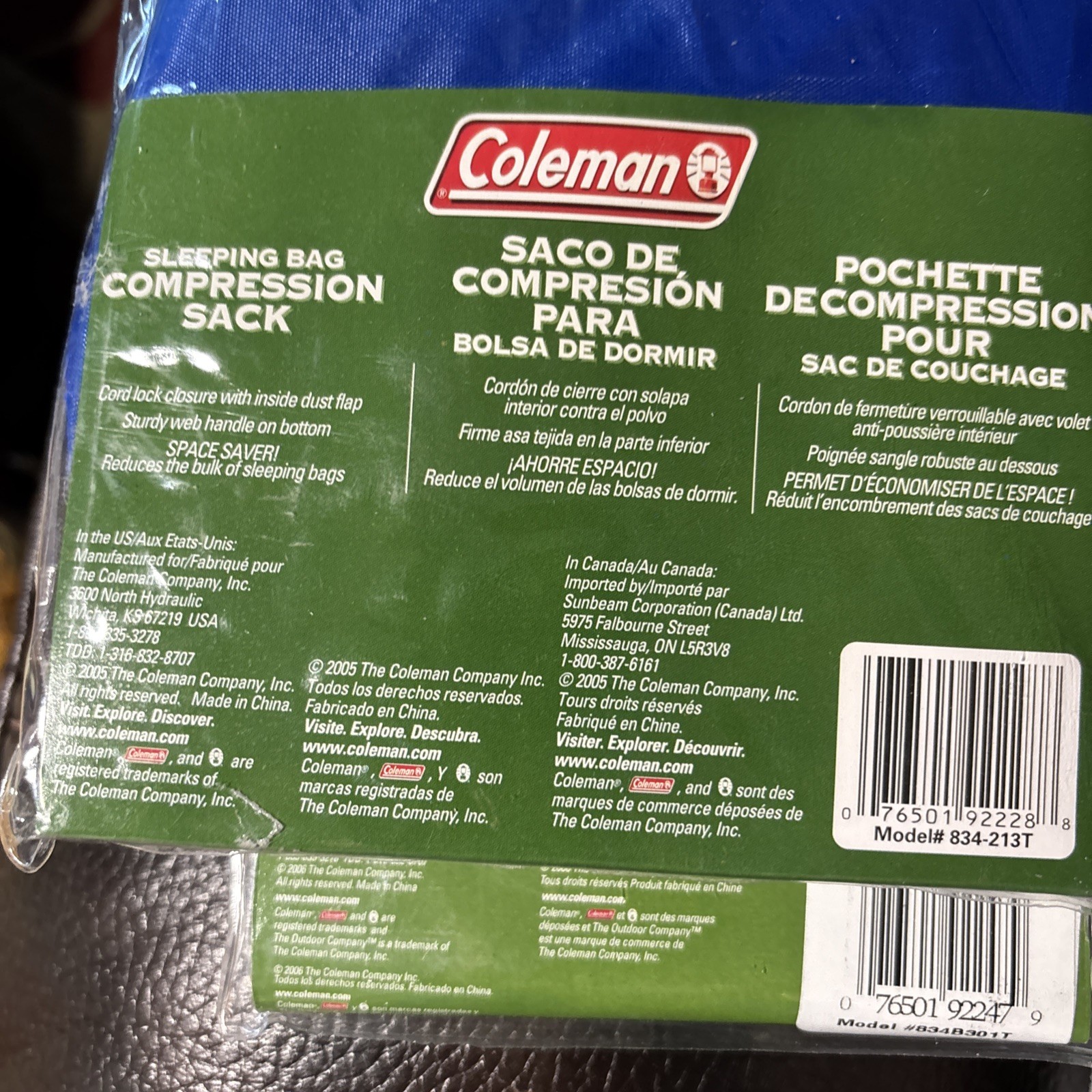 COLEMAN Waterproof Pouches Three Different Sizes 3-Piece Set, Compression Sack