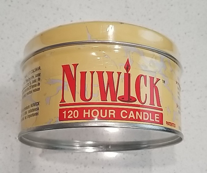 Nuwick 120 Hour Emergency Candle Moveable Wicks Reusable, Light, Heat & Cook