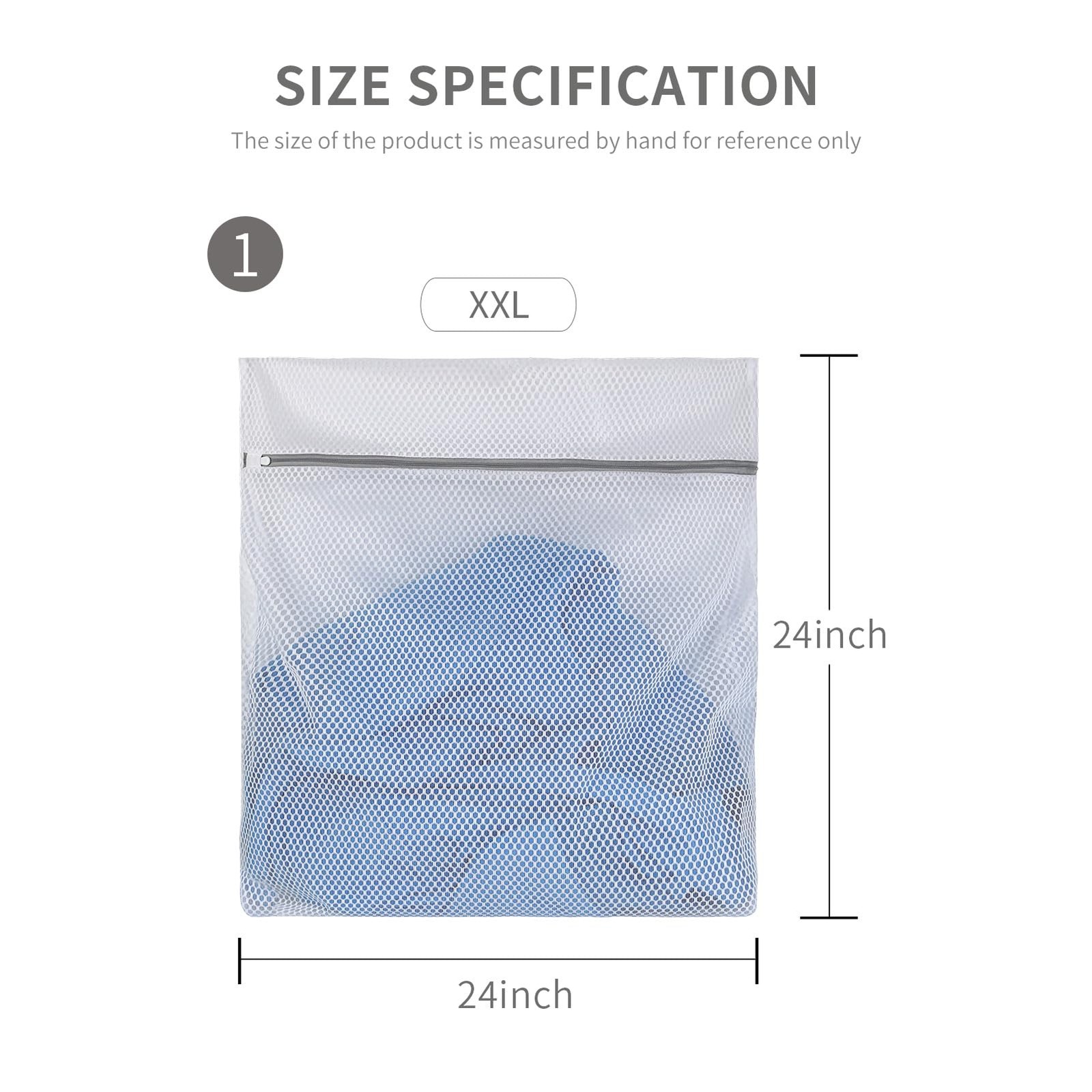 2 XX-Large Honeycomb Delicates Bags for Washing Machine, 24 2 XX-Large, White