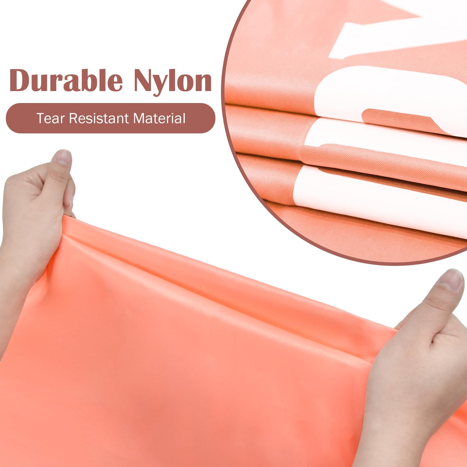 2 Pack XL Travel Laundry Bag, 24 inches x 36 inches, Light Pink + Blue