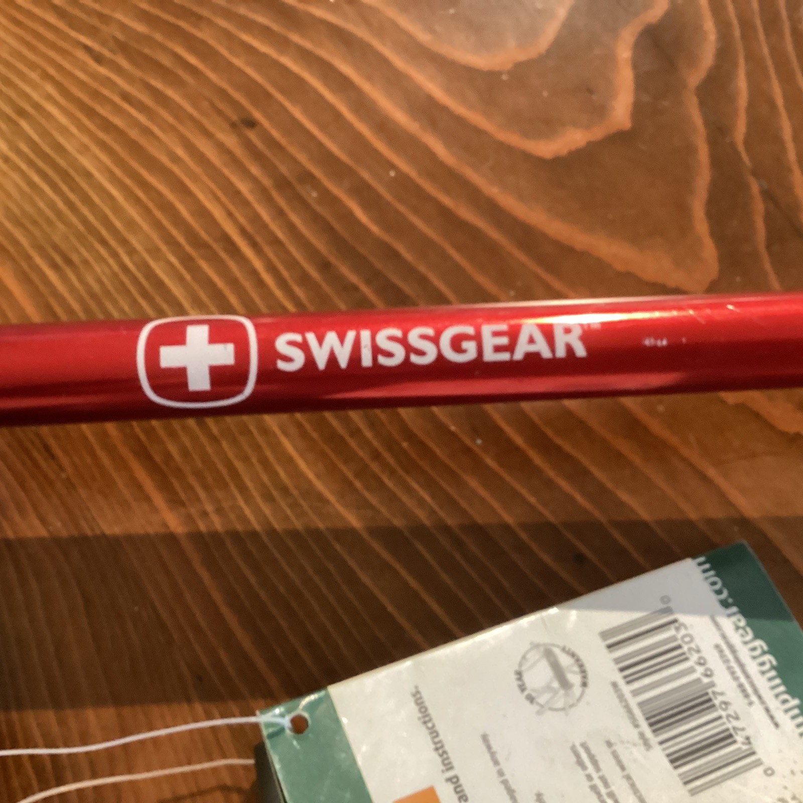 Swissgear Aluminum Extendable/ Collapsible Walking Pole, Red,
