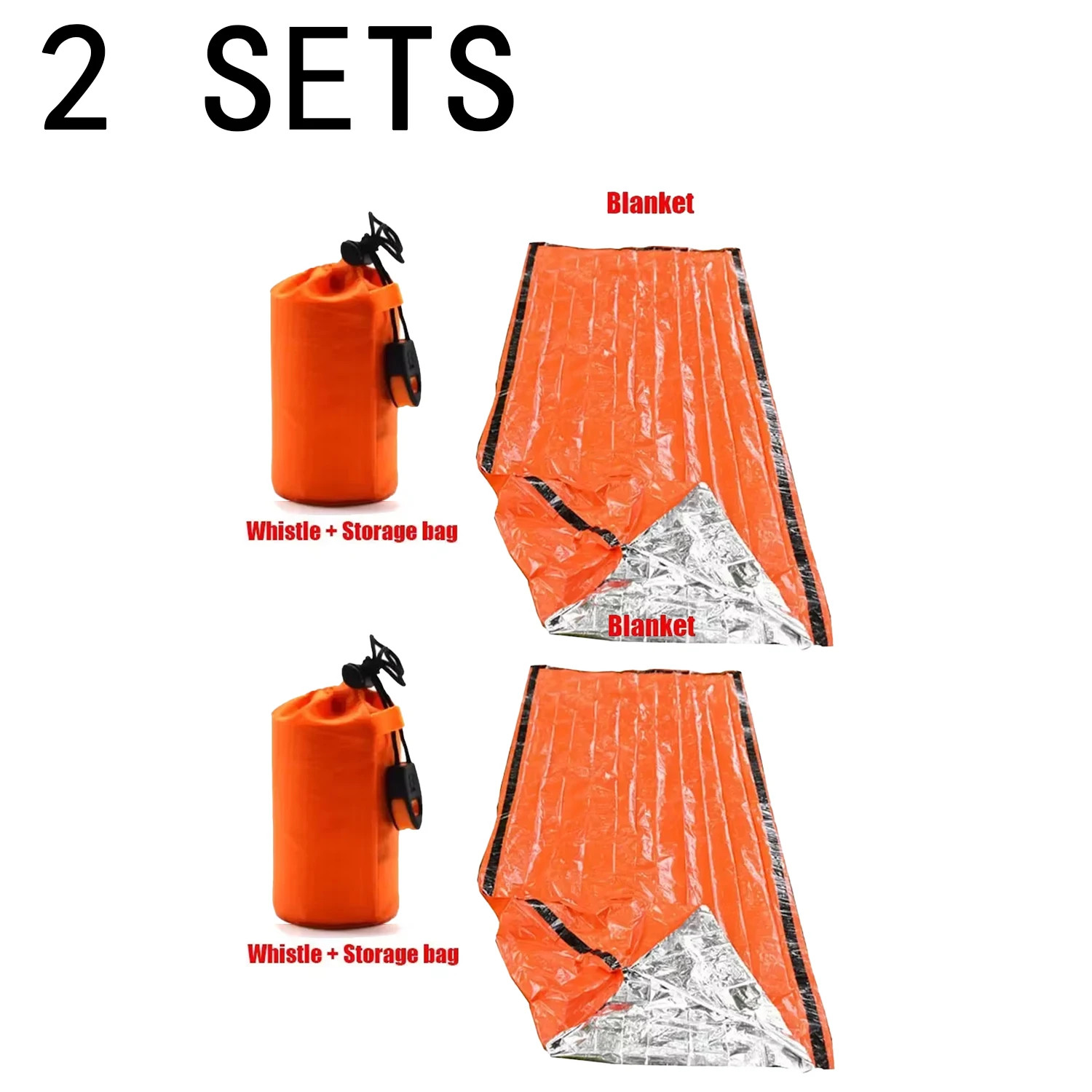 Portable Waterproof Emergency Survival Sleeping Bag Outdoor Edc Camping Gear The